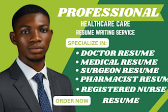 professional medical, pharmacy, doctor, nursing, healthcare, ats resume writing