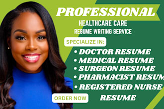 professional medical, pharmacy, doctor, nursing, healthcare, ats resume writing