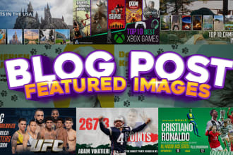 design stunning blog post featured image or website banners