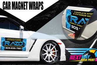 car magnets, window decals, car wrap, vehicle magnet