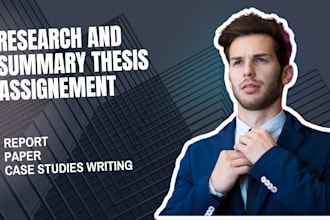 do essay writing, research summary, report, case study