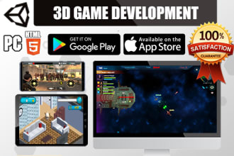 develop unity source code and assets for mobile game