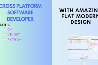 develop c sharp, vb dot net, python and fix bug desktop application