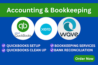 organize quickbooks online bookkeeping xero and wave