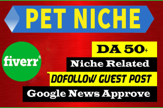 write and publish pet guest post on high da pure pet blog, do follow backlinks