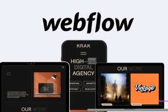 develop website on web flow for your ai startup