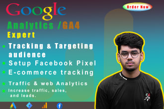 fix and setup google analytics, ga4, GTM, audience tracking, and web analytics