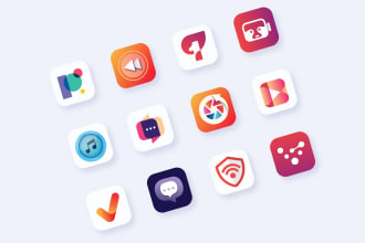 design modern app icon,  website logo and favicon