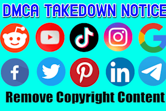 takedown harassing defaming report to tiktok,reddit,google,ig,fb,yt,x by dmca