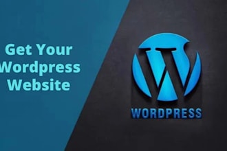 create wordpress website design or blog site