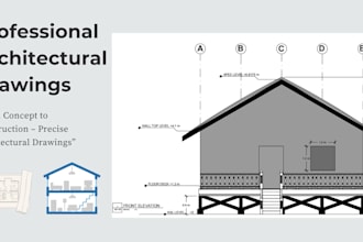 create 2d architectural working drawings