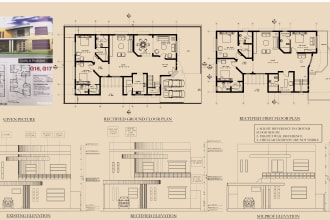 create 2d architectural working drawings