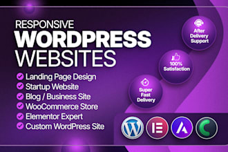 design wordpress website with elementor or elementor pro