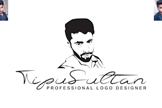 design logo with your face or fonts signature, within 24 hours