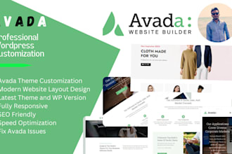 create a complete website in avada wordpress theme