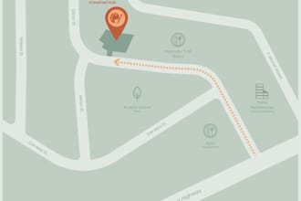 do site map illustrations for presentation purposes