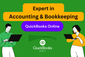 manage bookkeeping, prepare profit and loss balance sheet in quickbooks online