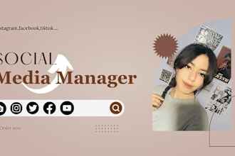 be your instagram tiktok facebook social media manager