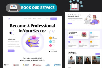 create a professional learning management system website that converts
