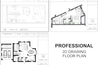 create a 2d floor plan design