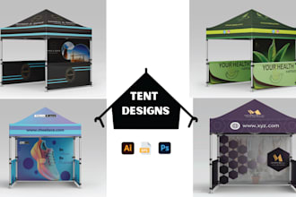 design modern tent designs, table covers and feather flags