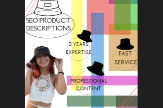 do product listing and  description for website, copywriting