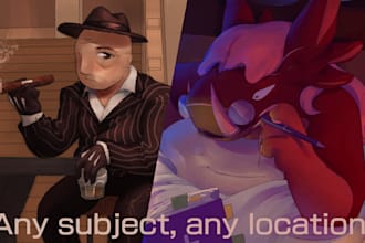 draw a scene of whatever you want