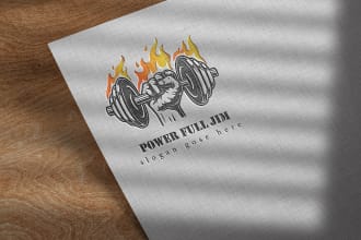 design sports, gym, health, and fitness logo in 24 hr