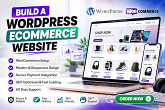 build a wordpress ecommerce website using woocomerce