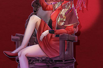 draw your original character and fanart in anime style