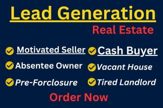 do real estate leads motivated sellers and cash buyers lists with skip tracing