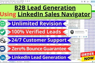 do b2b leads generation using by linkedin sales navigator