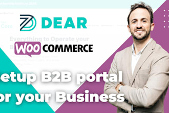 b2b ecommerce portal with woocommerce and dear systems