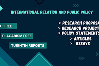 provide expert analysis and research on international relations public policy