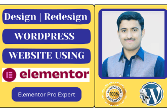 create wordpress website using elementor pro, fix elementor pro website errors