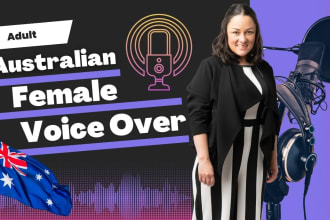 record a professional australian adult voice over