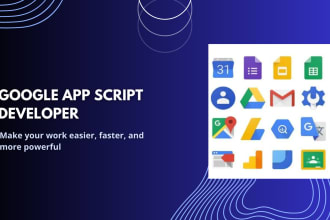 create an automated script for google sheets, forms, docs, gmail, calendar,
