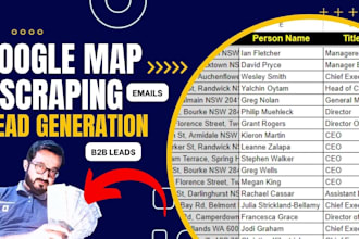 do google map scraping, lead generation and b2b leads