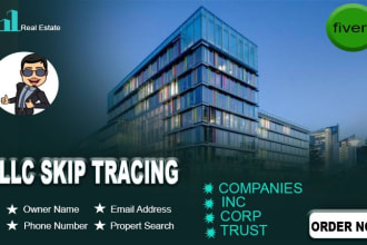 skip trace llc trust and companies