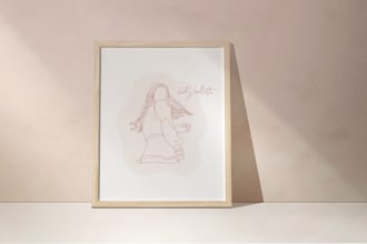 create a custom one line art style illustration