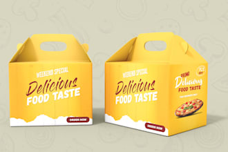 creative packaging product box design for boost branding in 1 day