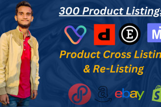 do cross listings, vendoo listings, ebay listings