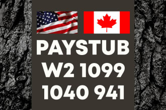 paystub, payroll report, w2, w3, 1099, 1040, 940, 941 tax forms