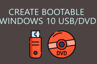create windows 10 bootable usb dvd for install windows