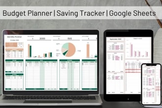 create google sheet excel dashboard budget planner