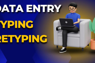 do data entry, copy paste, typing work job and web research