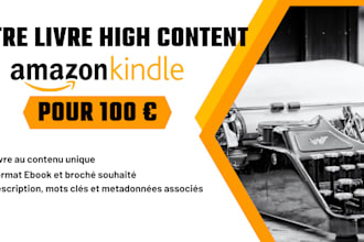 écrire votre ebook et livre high content pour amazon KDP