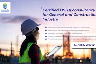 provide professional osha certified health and safety consultation
