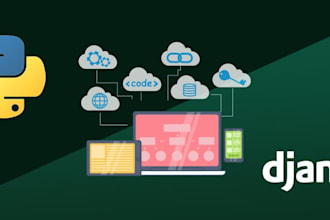 develop your web app and  backend using django or any python framework