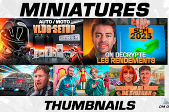 design an attractive youtube miniature